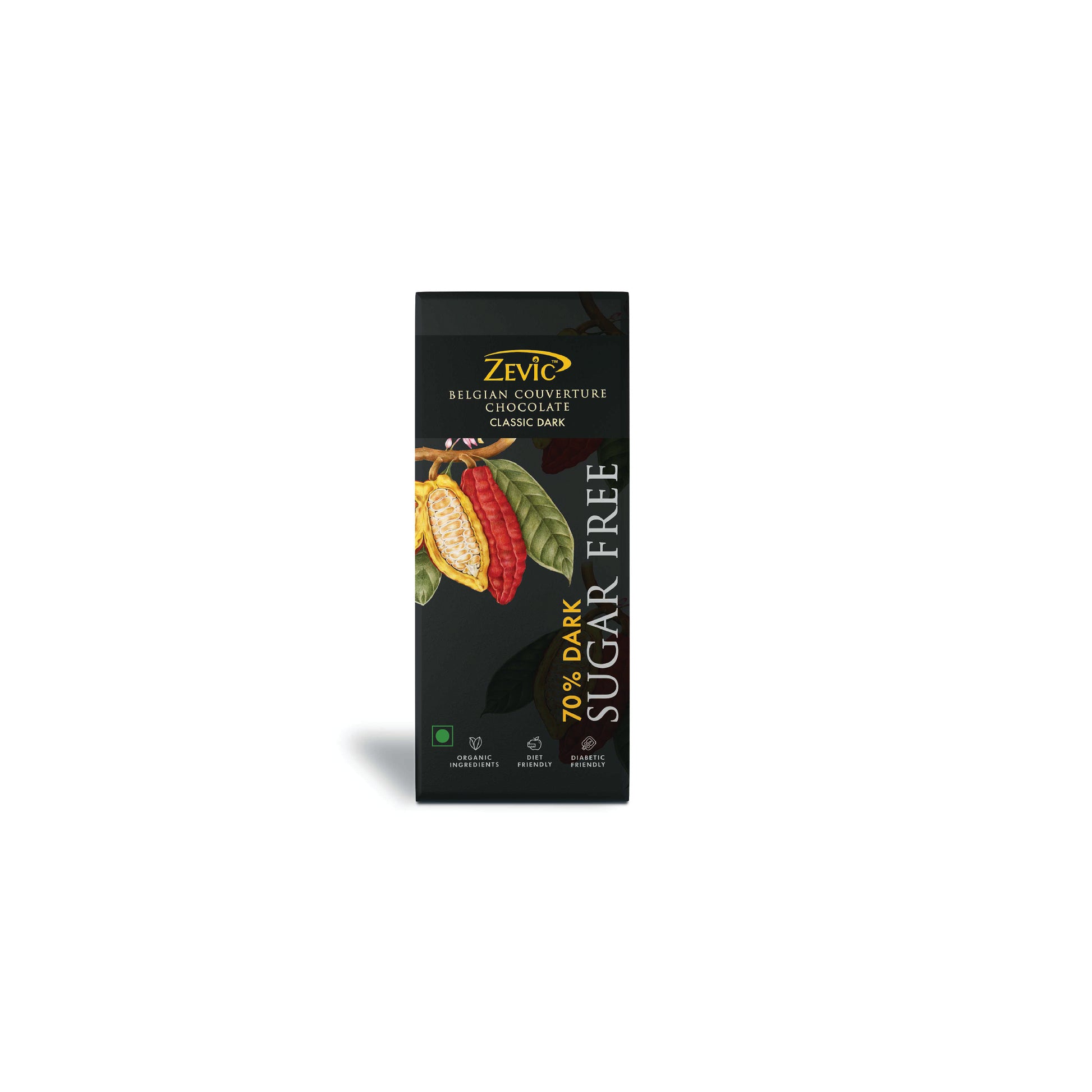 70% Dark Belgian Couverture Chocolate- Classic - 40 gms
