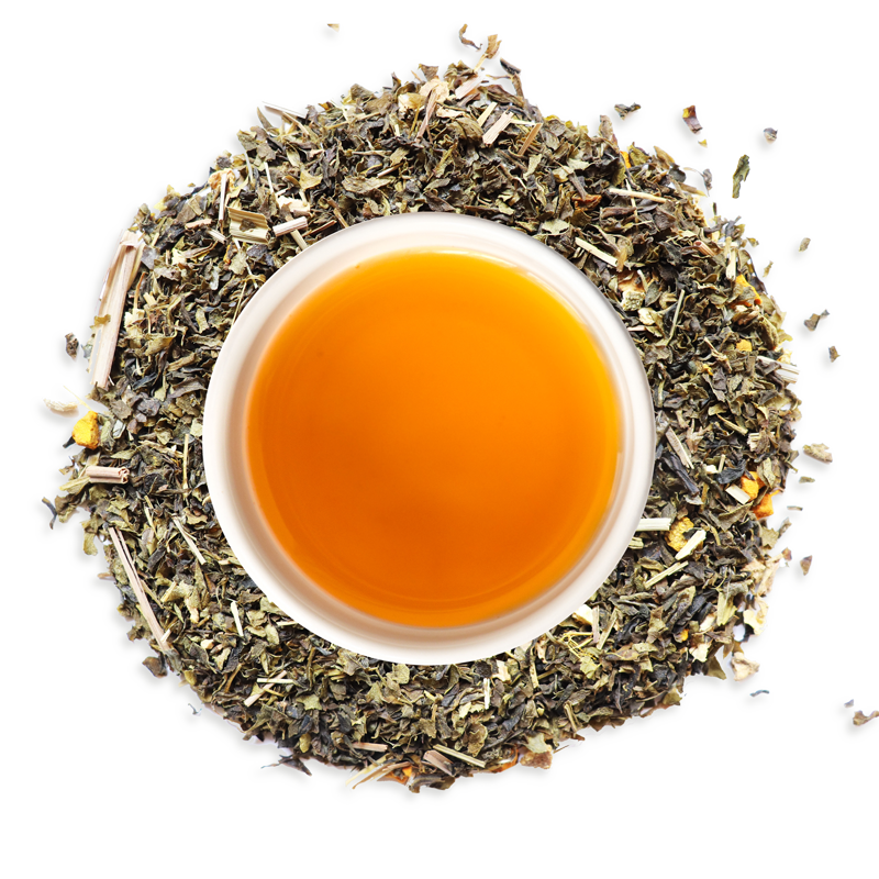 Turmeric Herbal Green Tea with Turmeric, Orange Peel & Lemon Grass