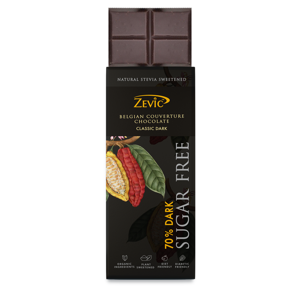 70% Dark Belgian Couverture Chocolate- Classic - 40 gms