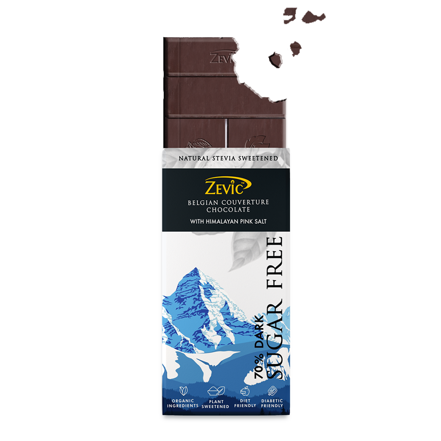 70% Dark Belgian Couveture Chocolate with Himalayan Pink Salt - 40 gms