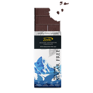 70% Dark Belgian Couveture Chocolate with Himalayan Pink Salt - 40 gms