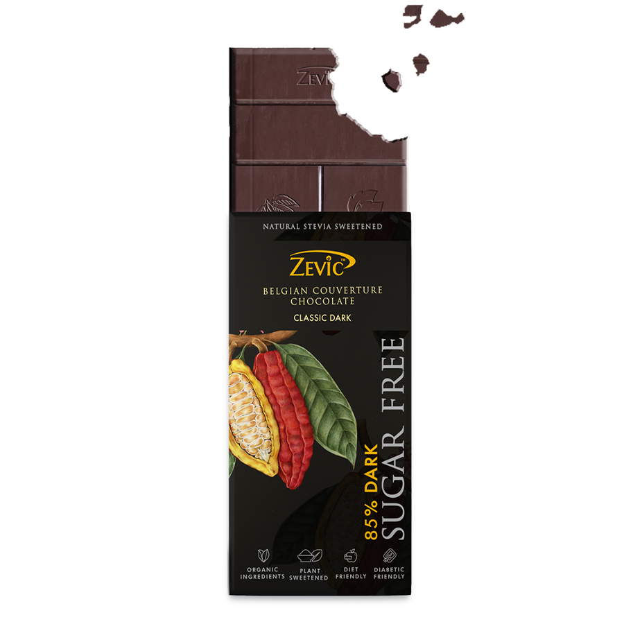 85% Dark Belgian Couverture Chocolate- Classic Dark - 90 gms