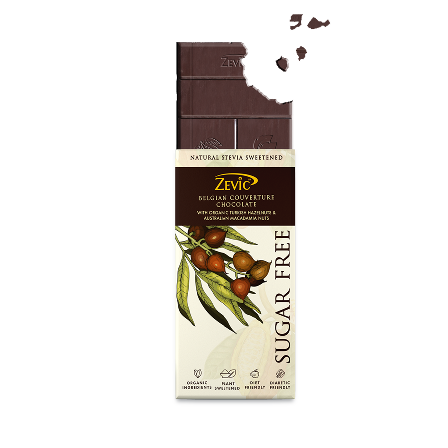 Belgian Couverture Chocolate with Organic Turkish Hazelnuts and Australian Macadamia Nuts