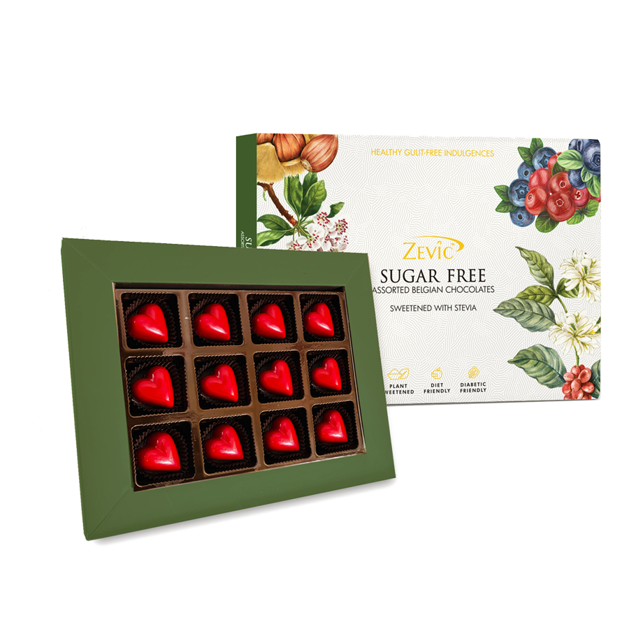Sugar Free Keto Chocolate Strawberry Hearts Gift Pack