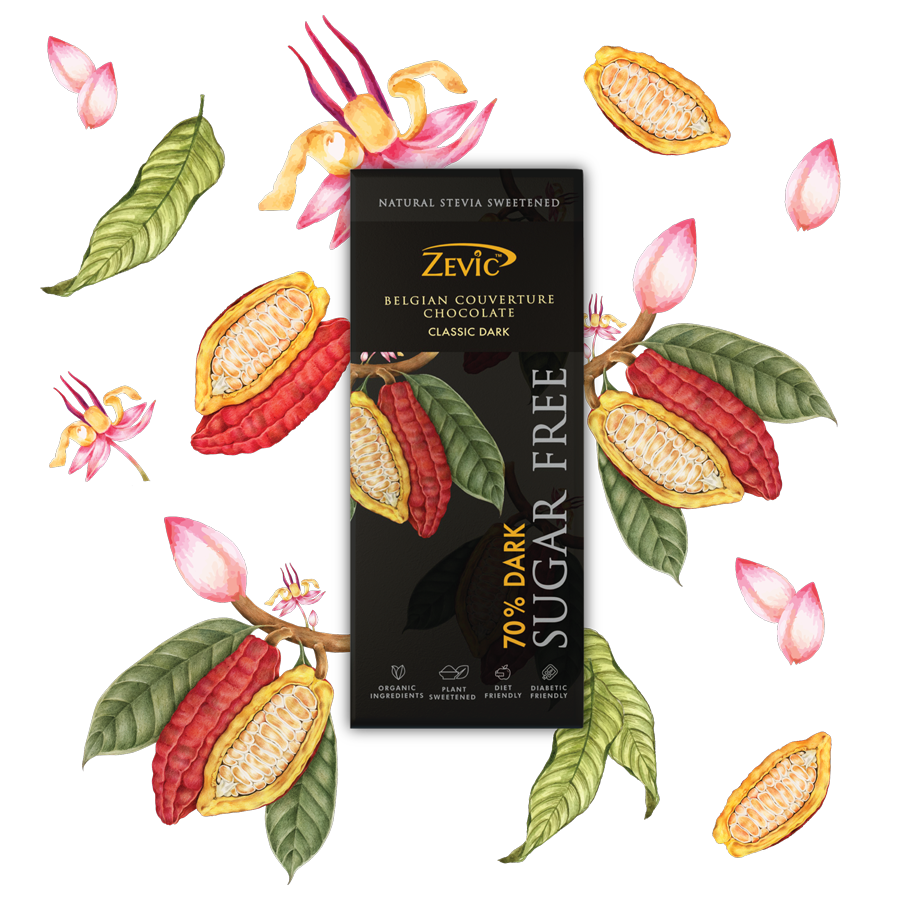 70% Dark Belgian Couverture Chocolate- Classic - 40 gms