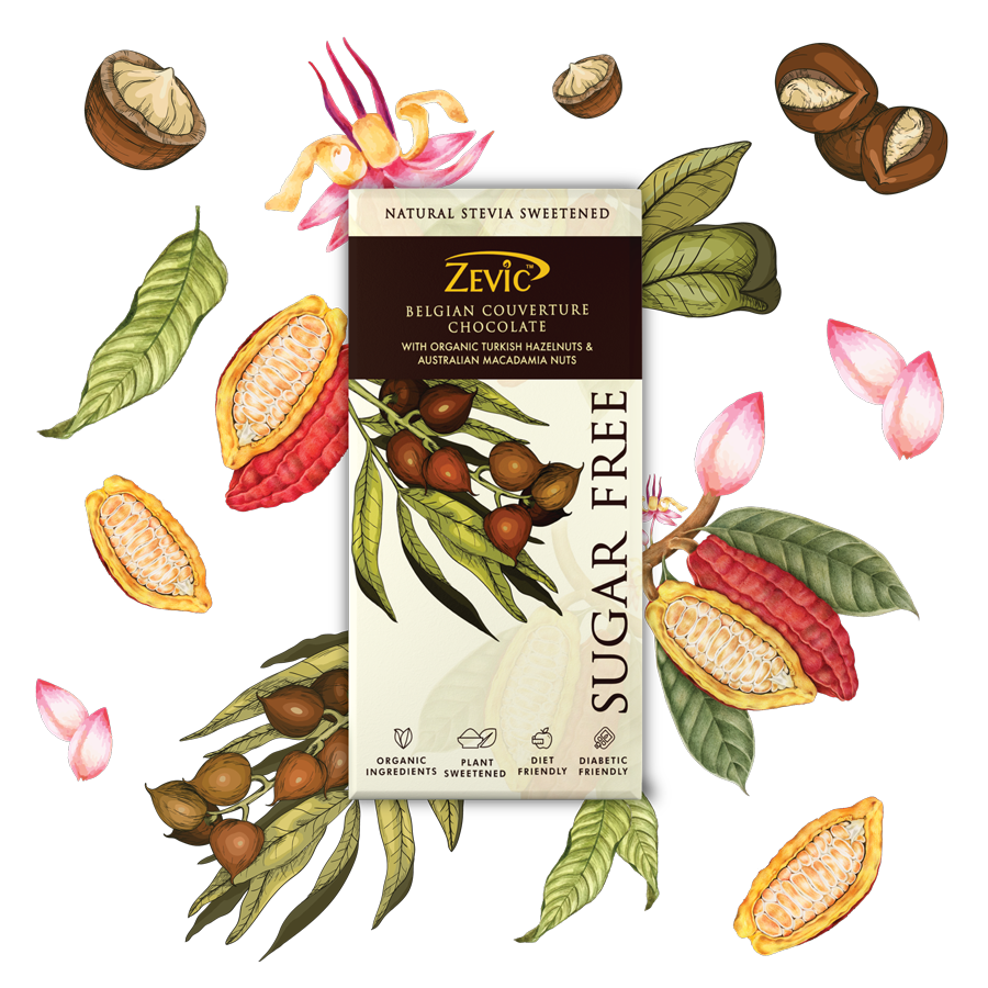 Belgian Couverture Chocolate with Organic Turkish Hazelnuts and Australian Macadamia Nuts