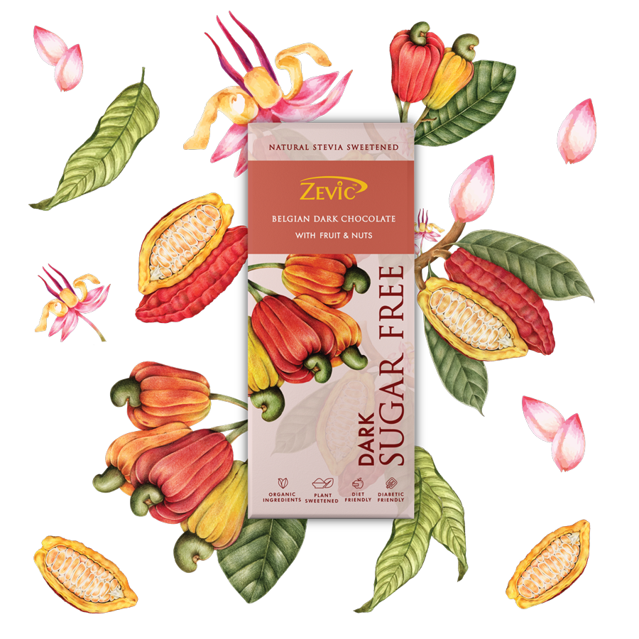 Belgian Dark Chocolate with  Fruit and Nuts