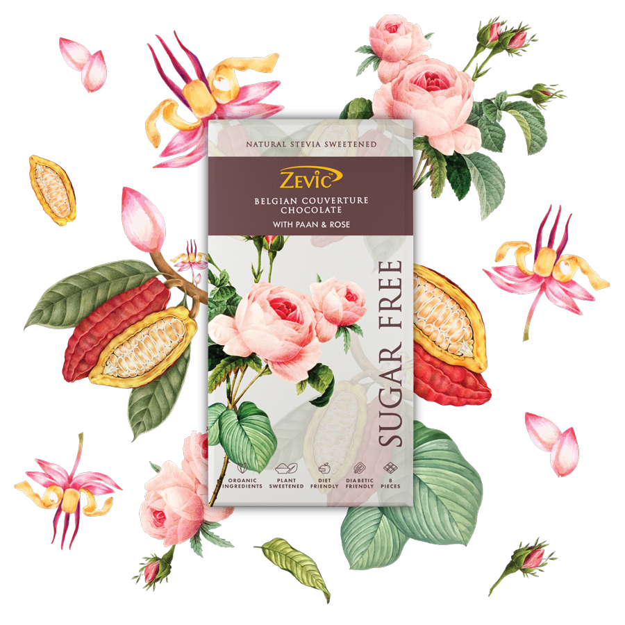 Belgian Couverture Chocolate with Paan and Rose