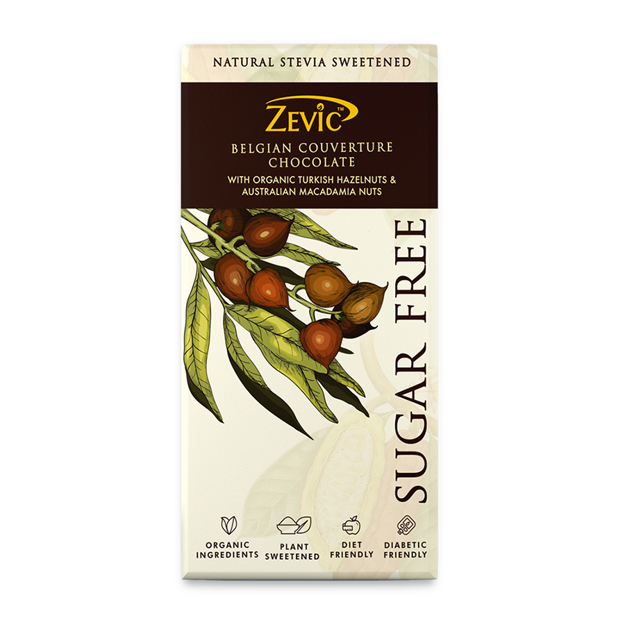 Belgian Couverture Chocolate with Organic Turkish Hazelnuts and Australian Macadamia Nuts