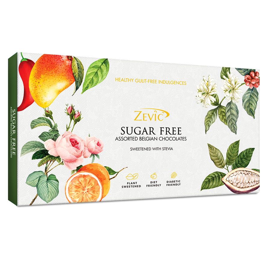 Sugar Free Assorted Belgian Chocolate Bars Gift Pack