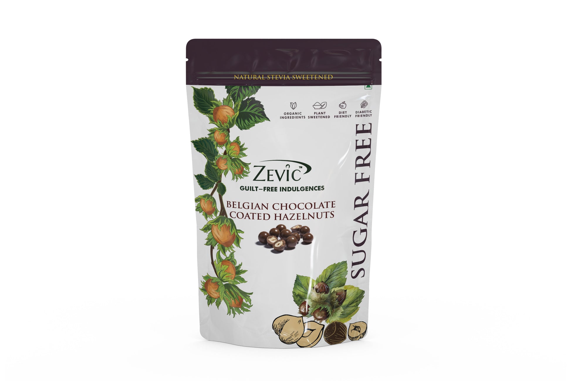 Sugarfree Chocolate Coated Hazelnuts