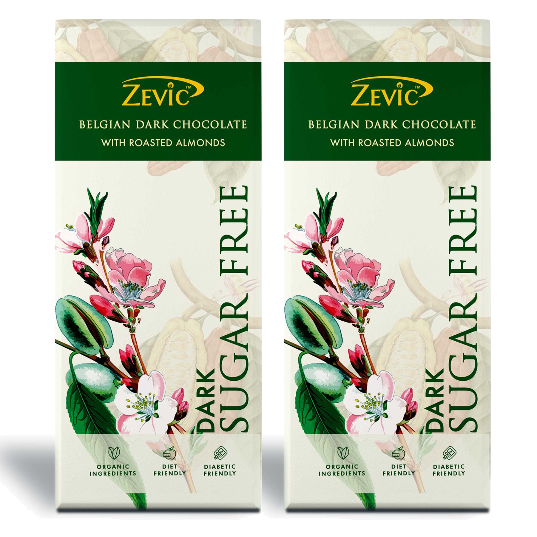 Belgian Dark Chocolate with Roasted Almonds 40g