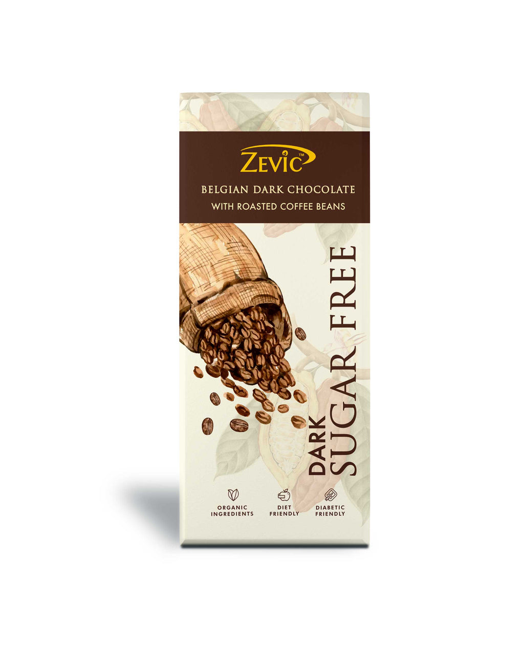 Belgian Dark Chocolate with Roasted Coffee Beans 40g