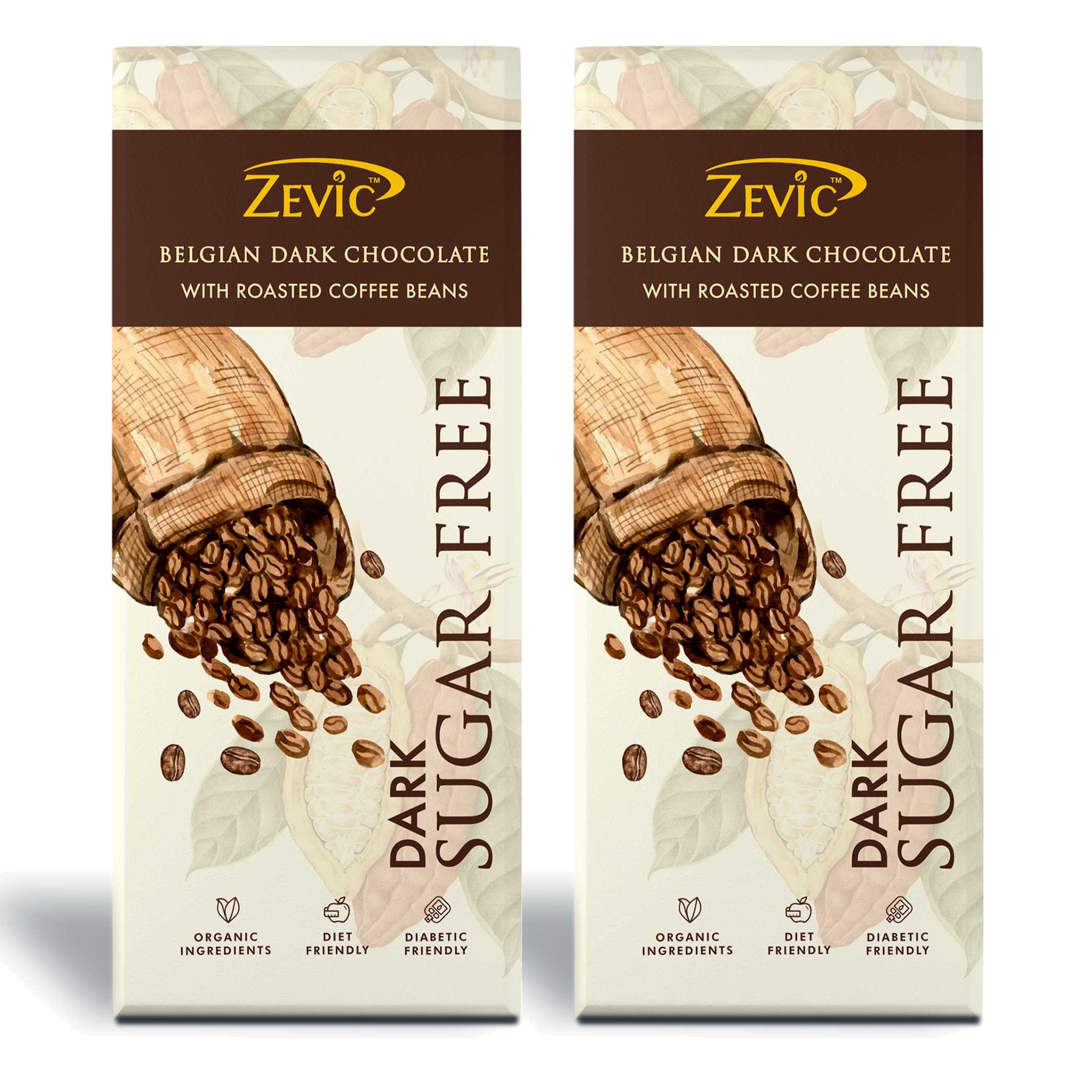Belgian Dark Chocolate with Roasted Coffee Beans 40g