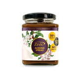 Zevic Sugar Free Belgian Keto Chocolate Almond Spread with 50% Almonds, Natural Almond Oil (No Palm Oil) & No Sugar 200 gm | Diabetic Friendly | Natural Sweetened | Keto Friendly