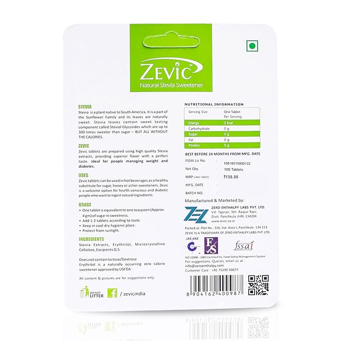 Zero Calorie Stevia Tablet