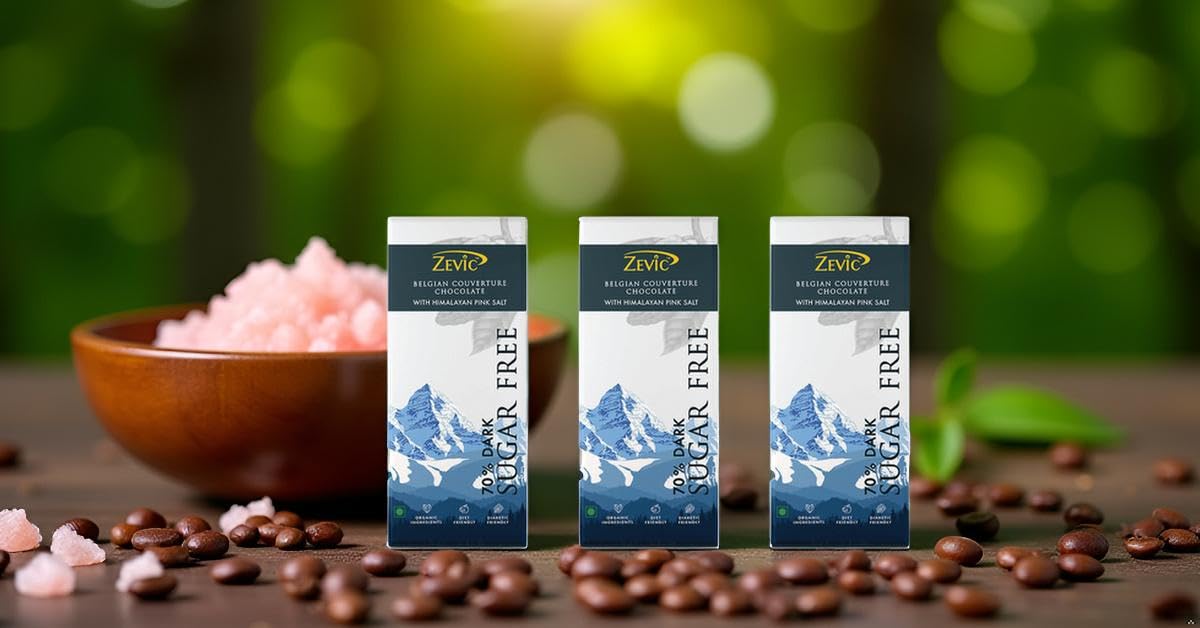 70% Dark Belgian Couveture Chocolate with Himalayan Pink Salt - 40 gms