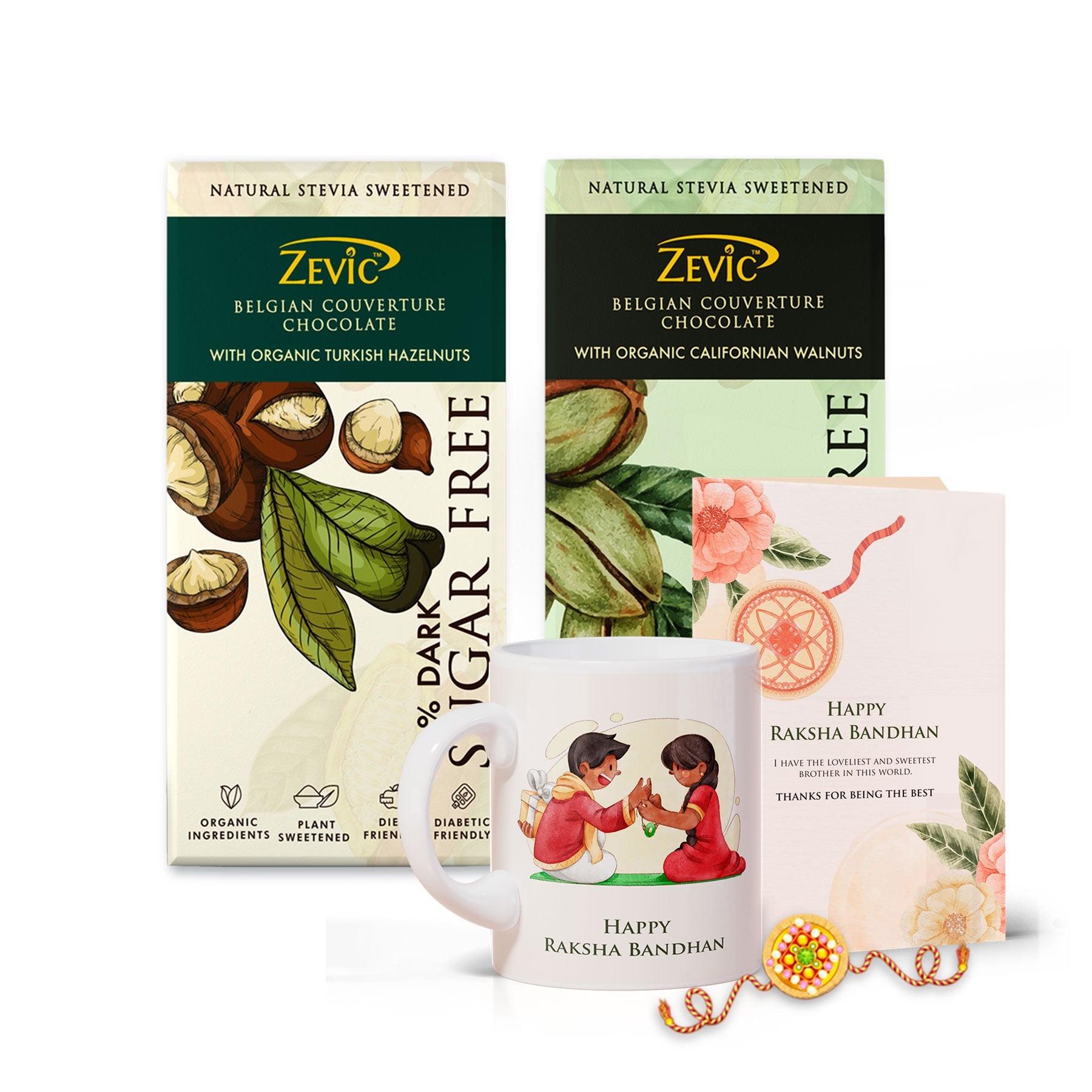 Zevic 70% Dark Nuts Rakhi Special Hamper