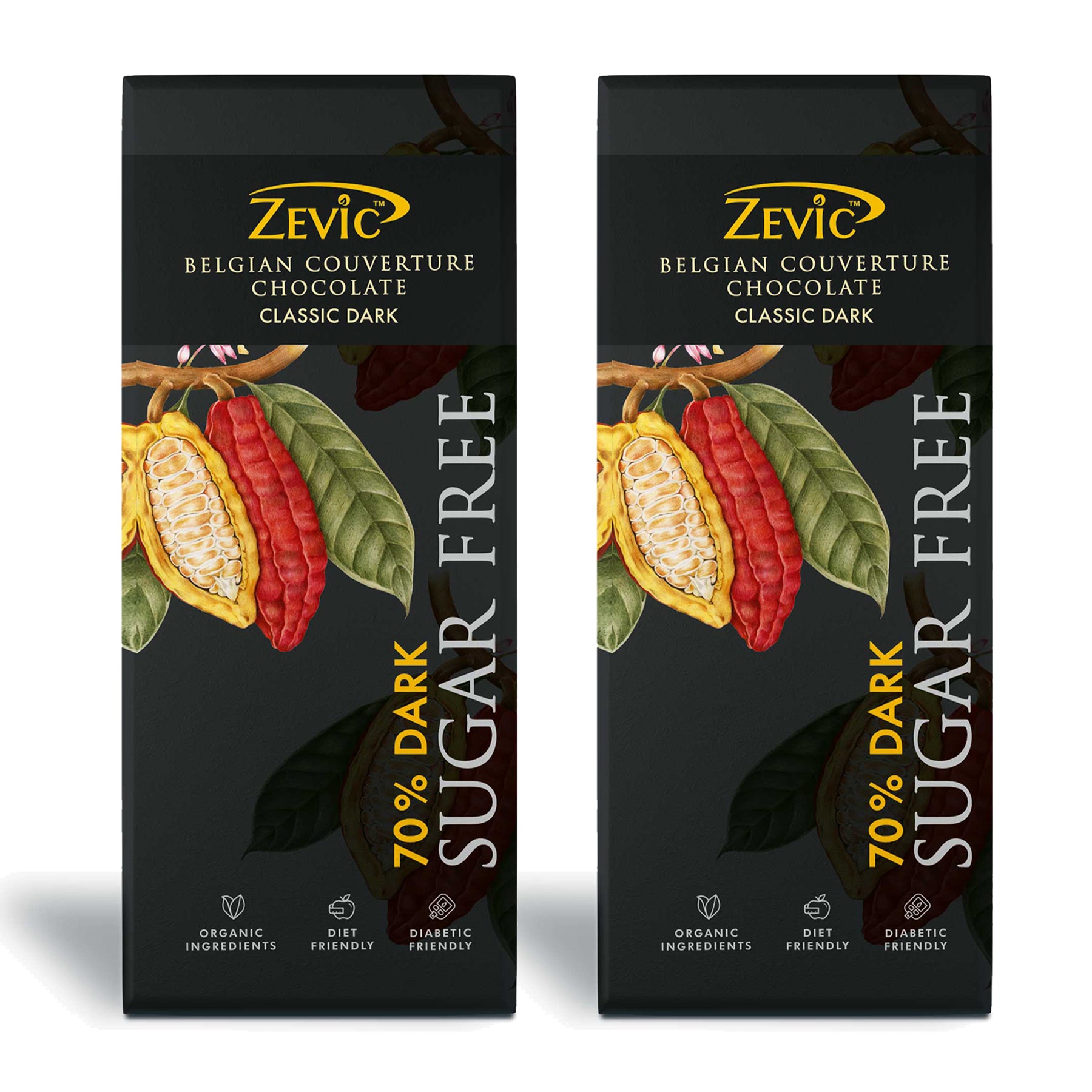 70% Dark Belgian Couverture Chocolate- Classic - 40g