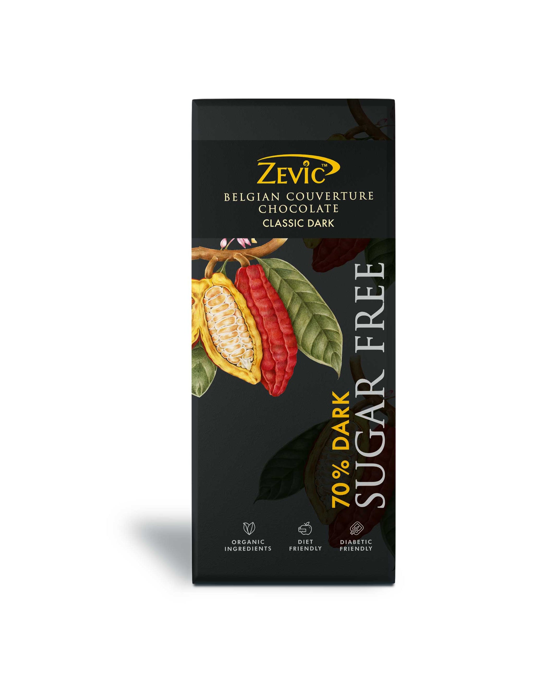 70% Dark Belgian Couverture Chocolate- Classic - 40g