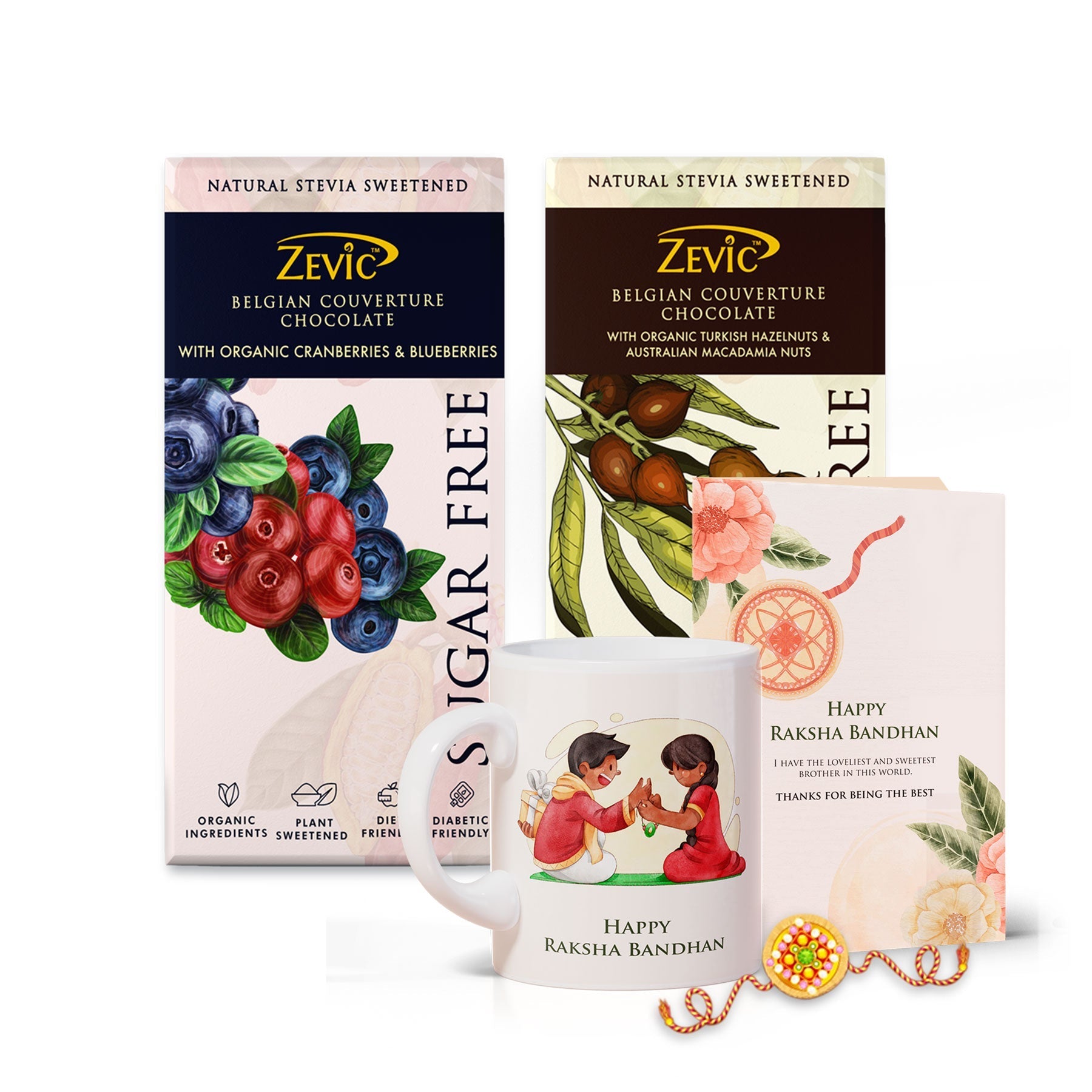 Zevic 70% Dark Nuts Rakhi Special Hamper
