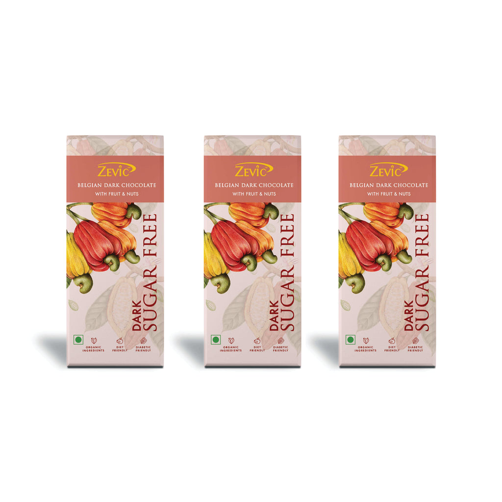 Belgian Dark Chocolate with  Fruit and Nuts