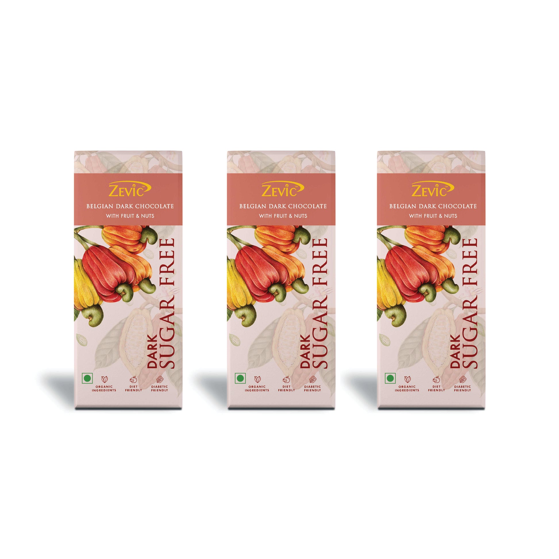 Belgian Dark Chocolate with  Fruit and Nuts
