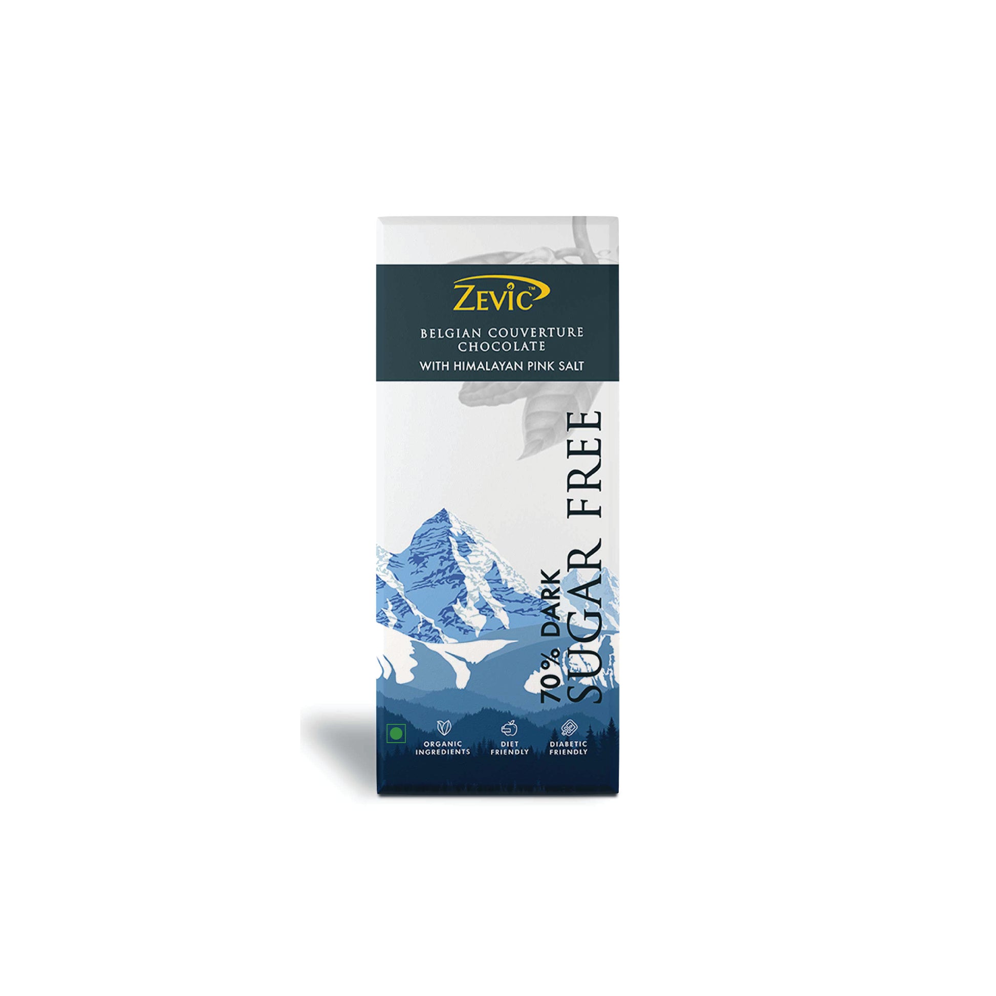 70% Dark Belgian Couveture Chocolate with Himalayan Pink Salt - 40 gms