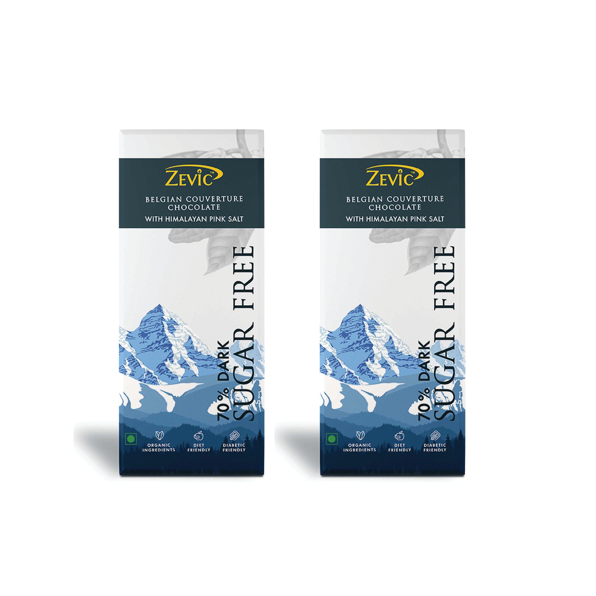 70% Dark Belgian Couveture Chocolate with Himalayan Pink Salt - 40 gms