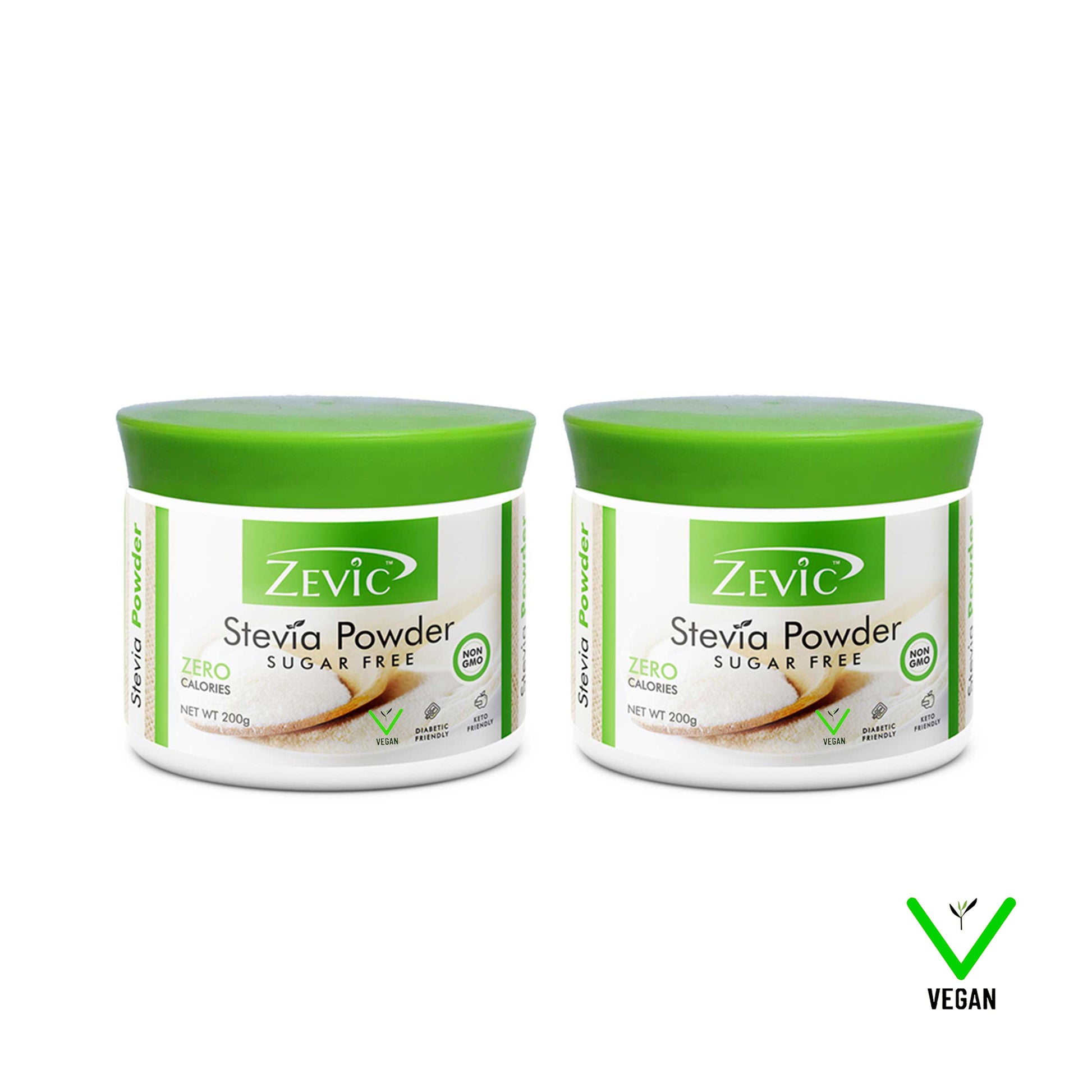Zero Stevia Sugar Free Powder (Zero Calorie & Vegan)