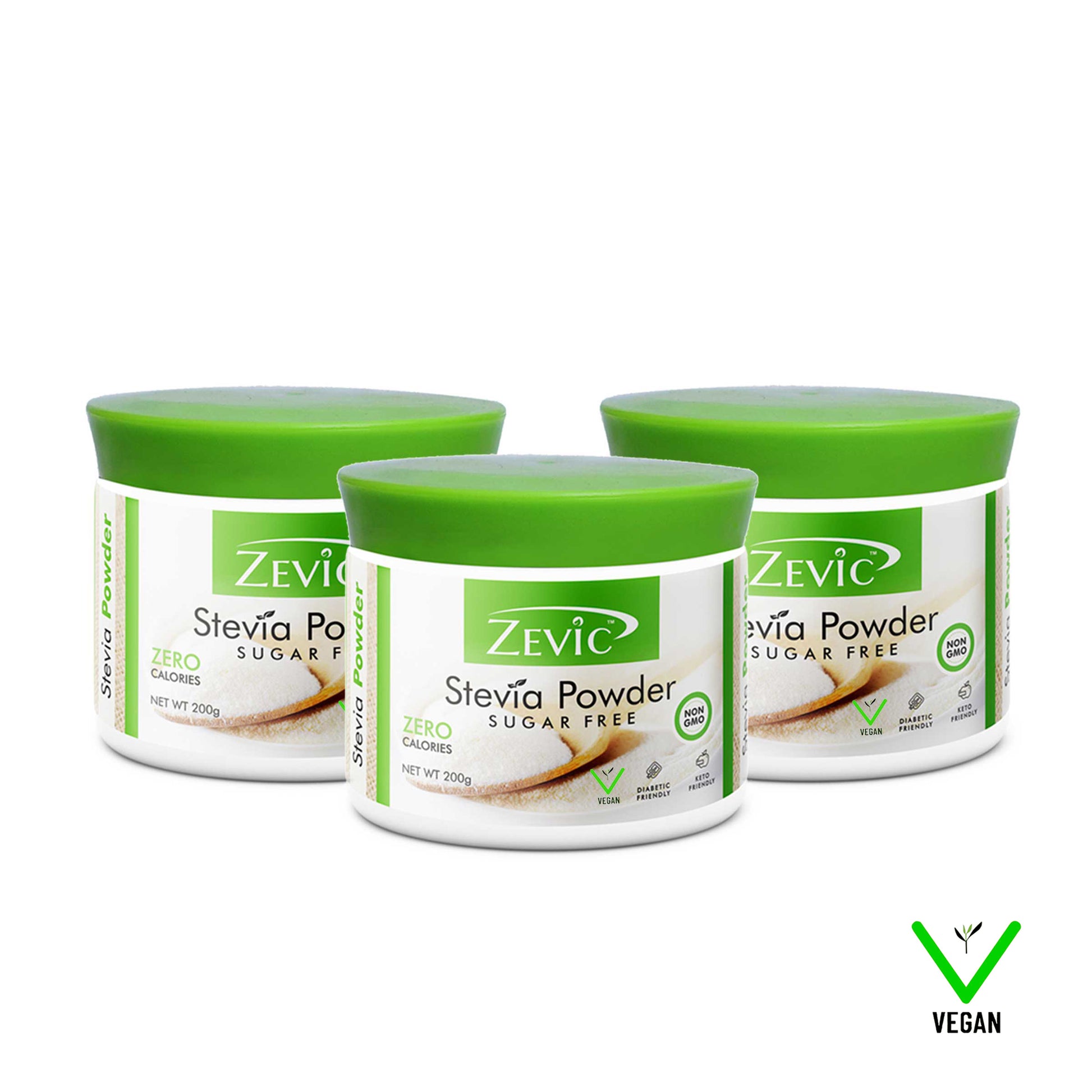 Zero Stevia Sugar Free Powder (Zero Calorie & Vegan)
