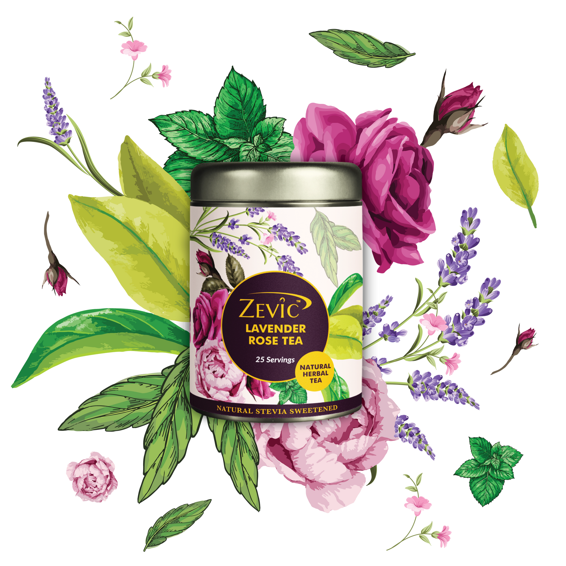 Lavender Rose Herbal Tea