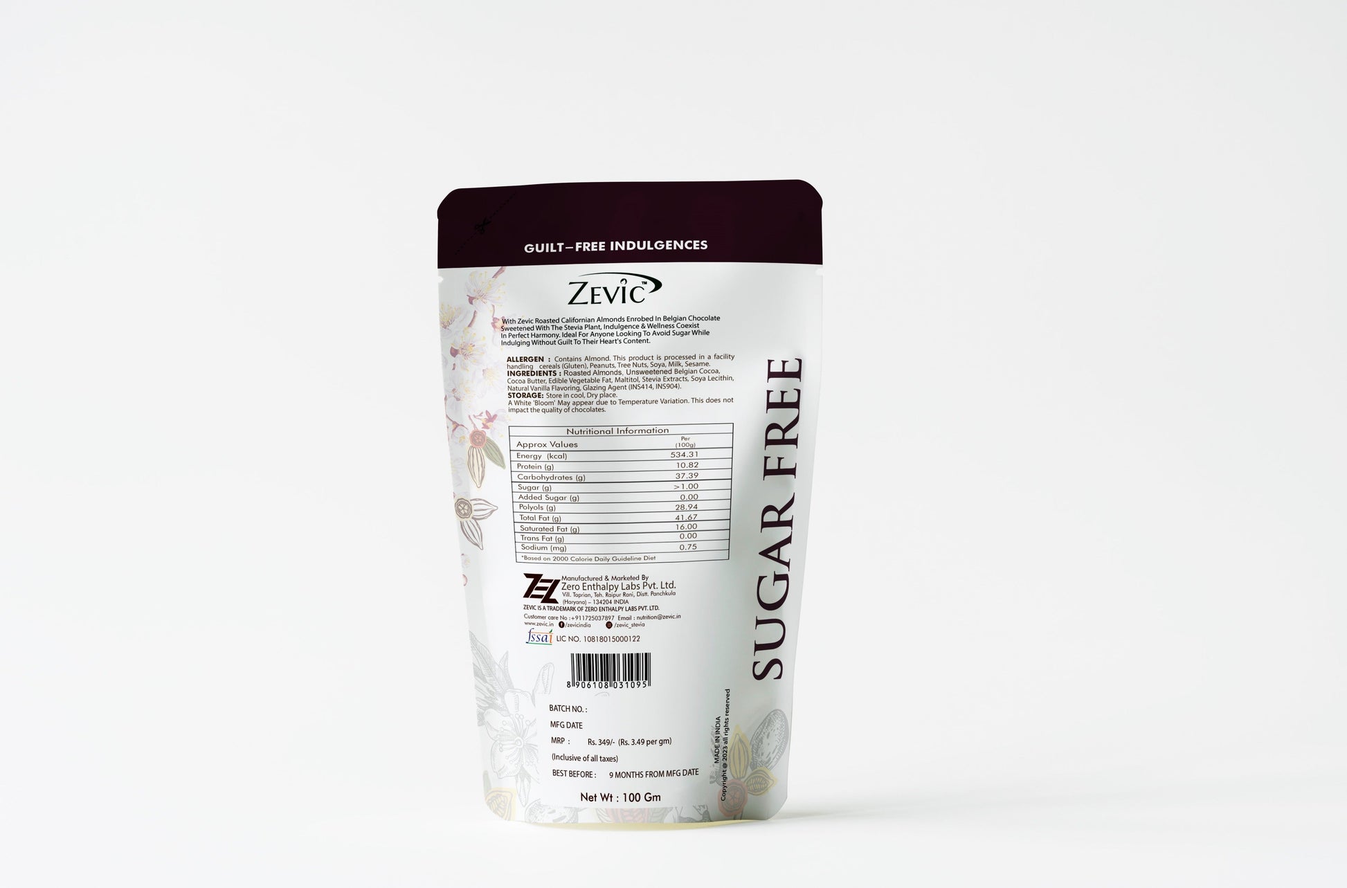 Sugarfree Chocolate Coated Almonds