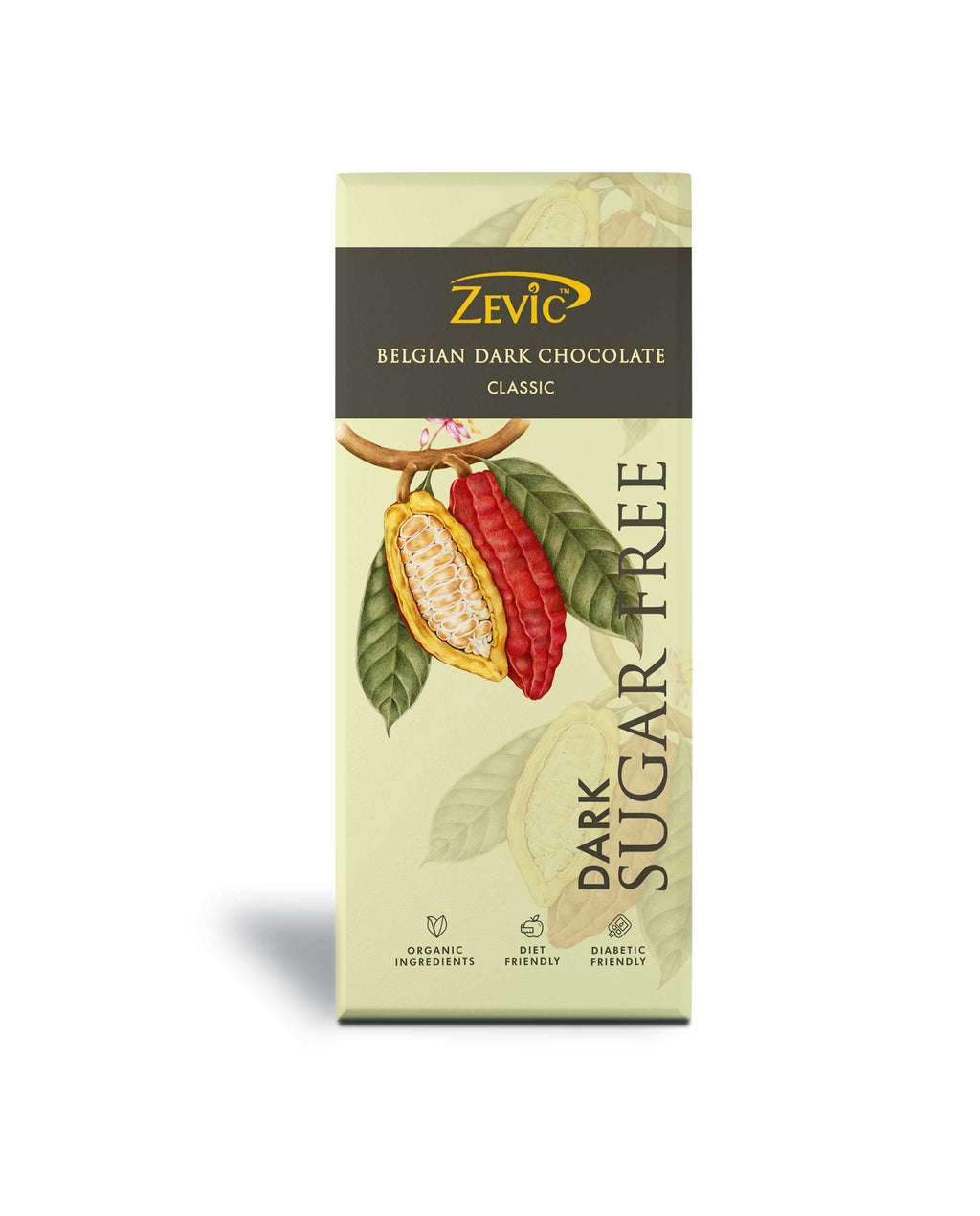 Belgian Dark Sugar free Chocolate- Classic 40g