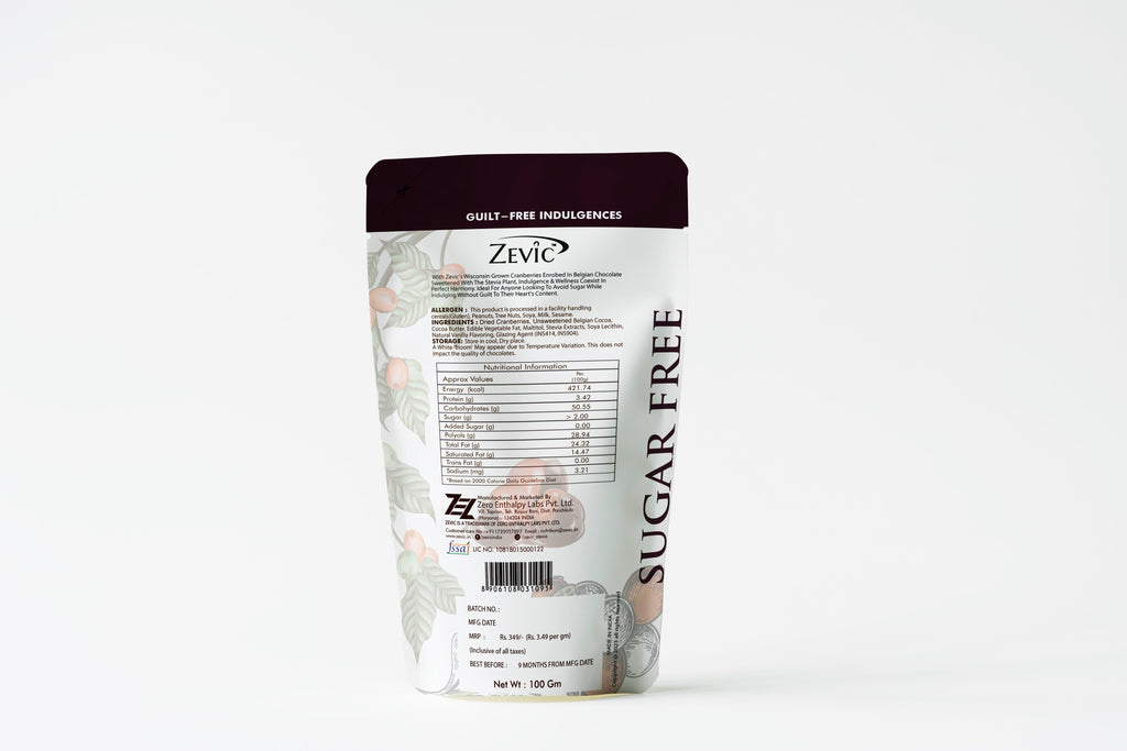 Sugarfree Chocolate Coated Cranberries