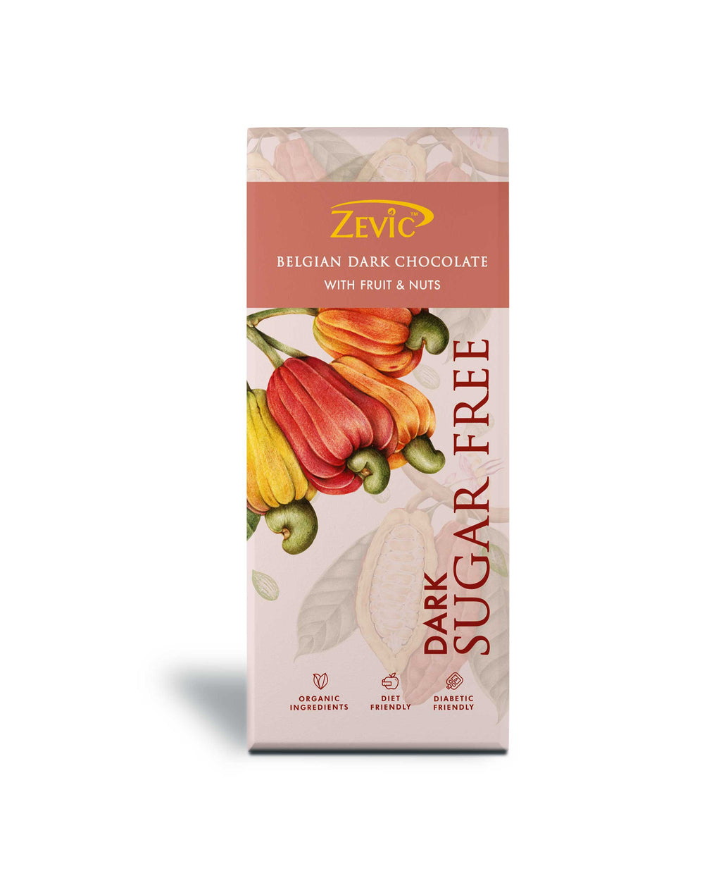 Belgian Dark Chocolate with  Fruit and Nuts - 40g