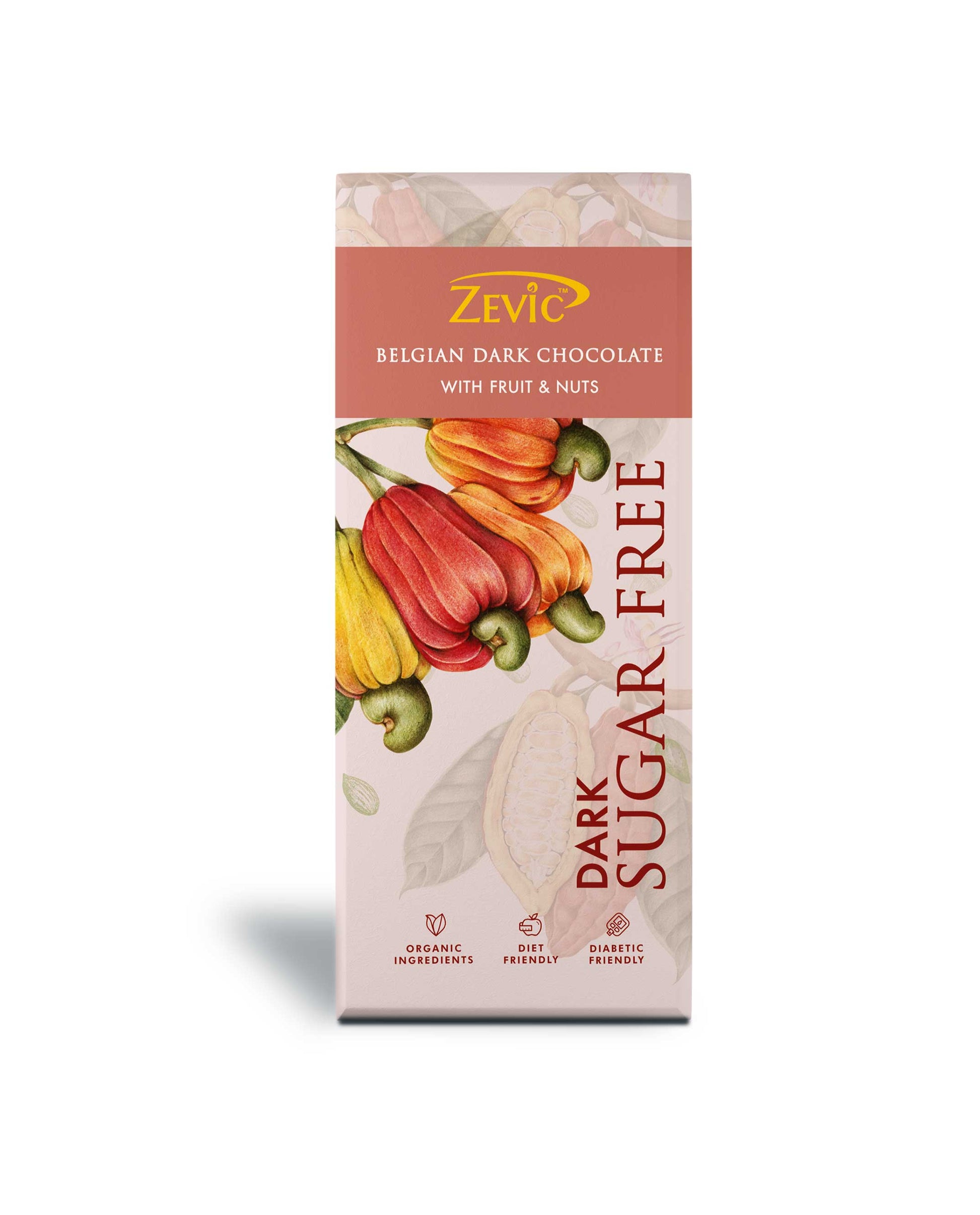 Belgian Dark Chocolate with  Fruit and Nuts - 40g