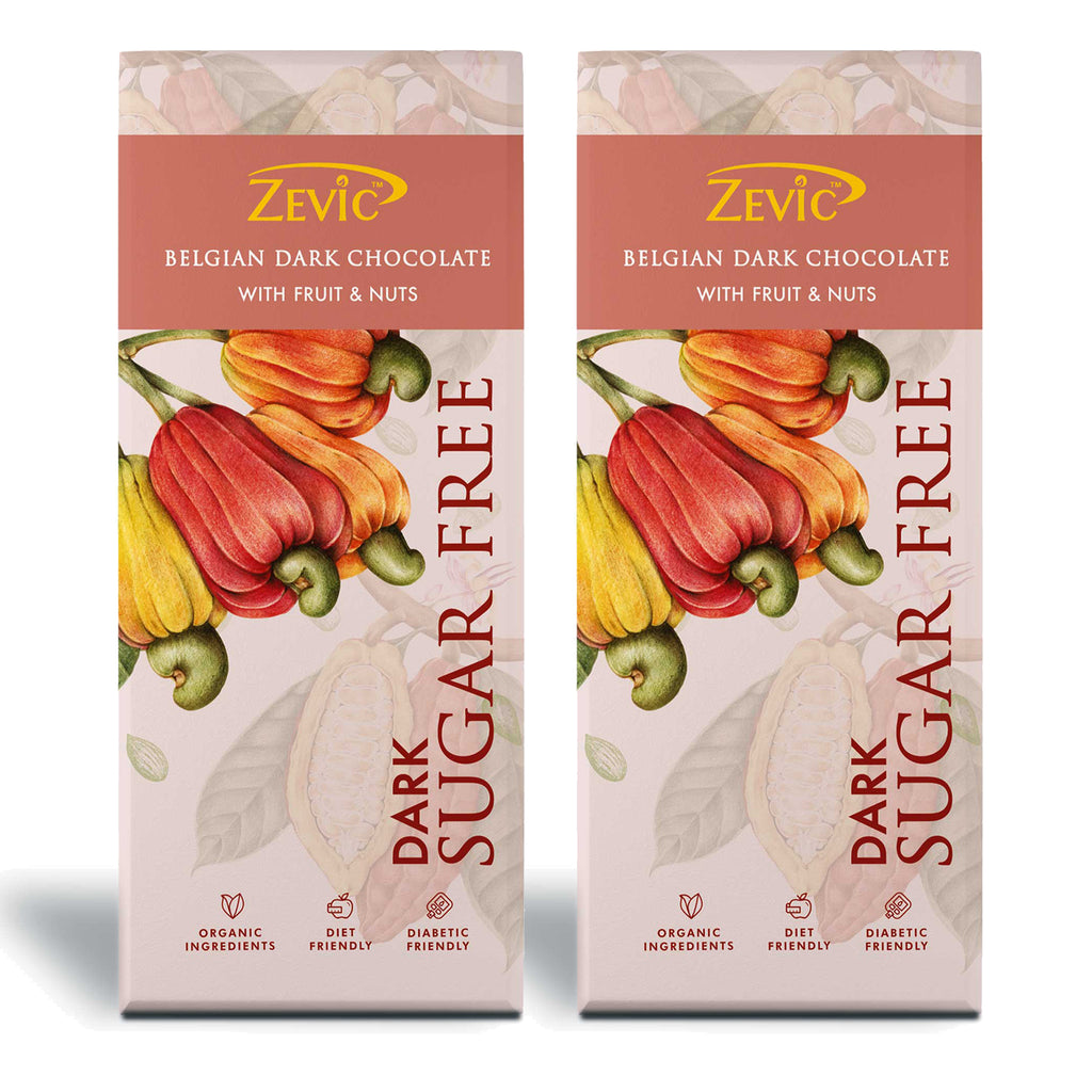 Belgian Dark Chocolate with  Fruit and Nuts - 40g