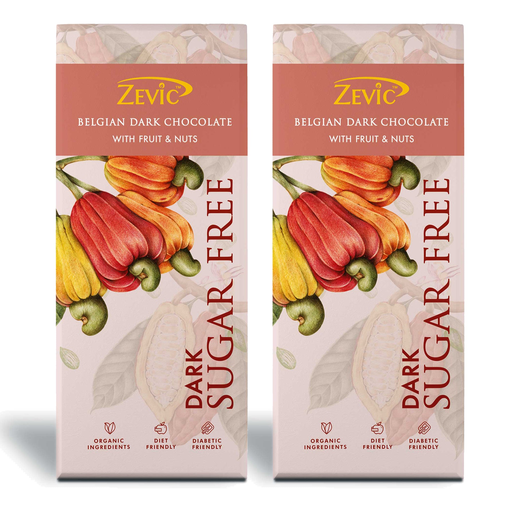 Belgian Dark Chocolate with  Fruit and Nuts - 40g