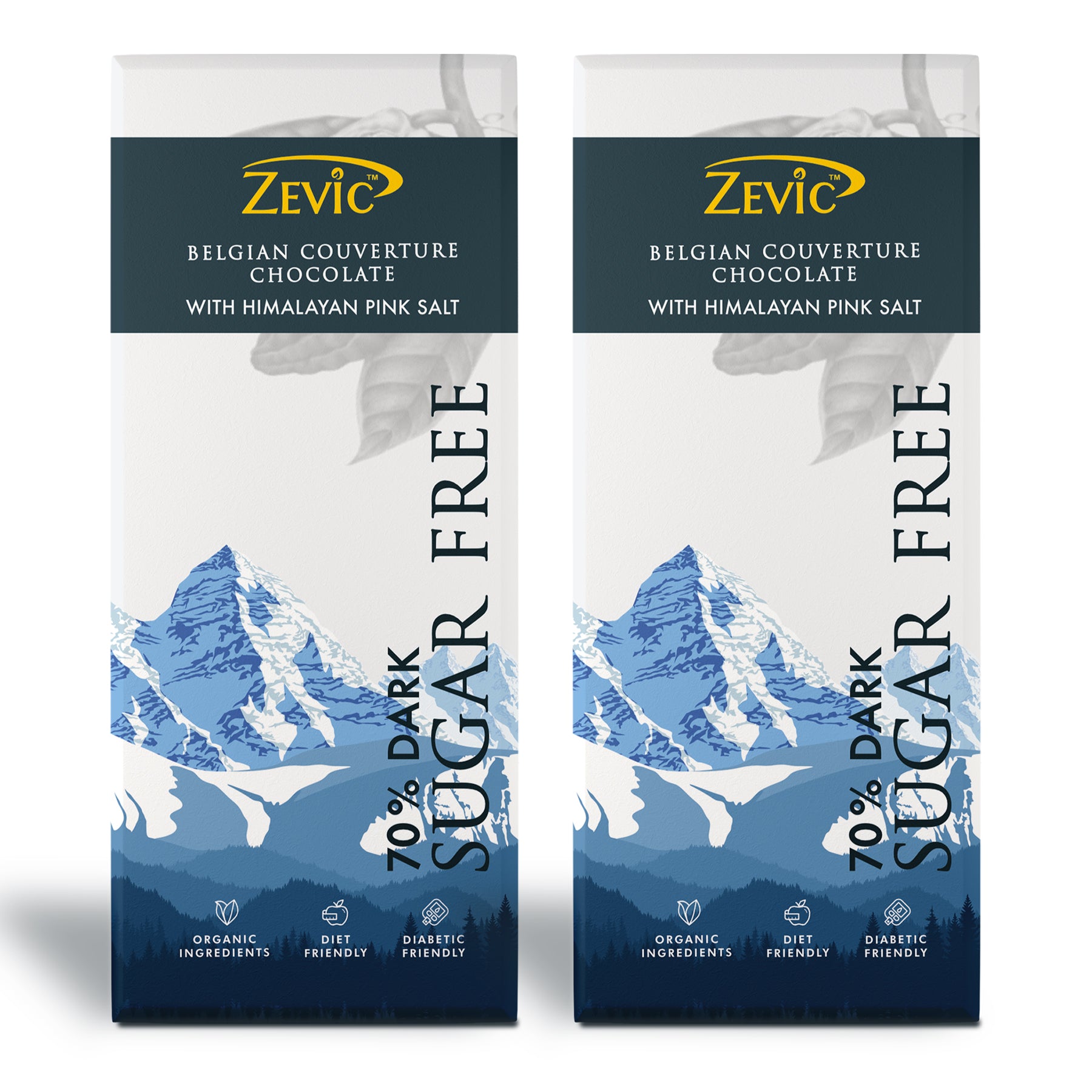 70% Dark Belgian Couveture Chocolate with Himalayan Pink Salt - 40 gms